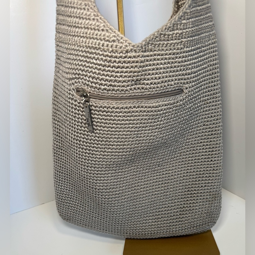 THE SAK Brown Woven Boho Shoulder Bag tan